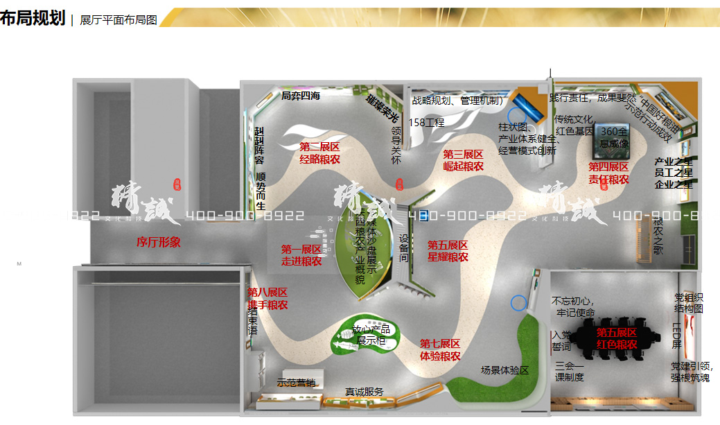 陜西糧農(nóng)集團(tuán)展覽館設(shè)計方案