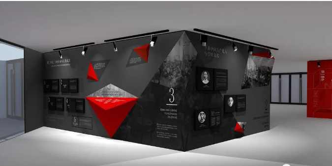 現(xiàn)代簡約風格展館展廳設計效果